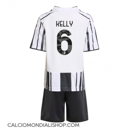 Maglie da calcio Juventus Lloyd Kelly #6 Prima Maglia Bambino 2025-26 Manica Corta (+ Pantaloni corti)